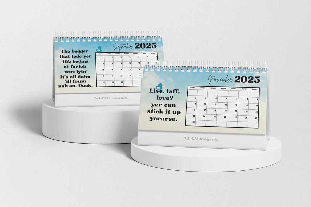 2025 Desk calendar