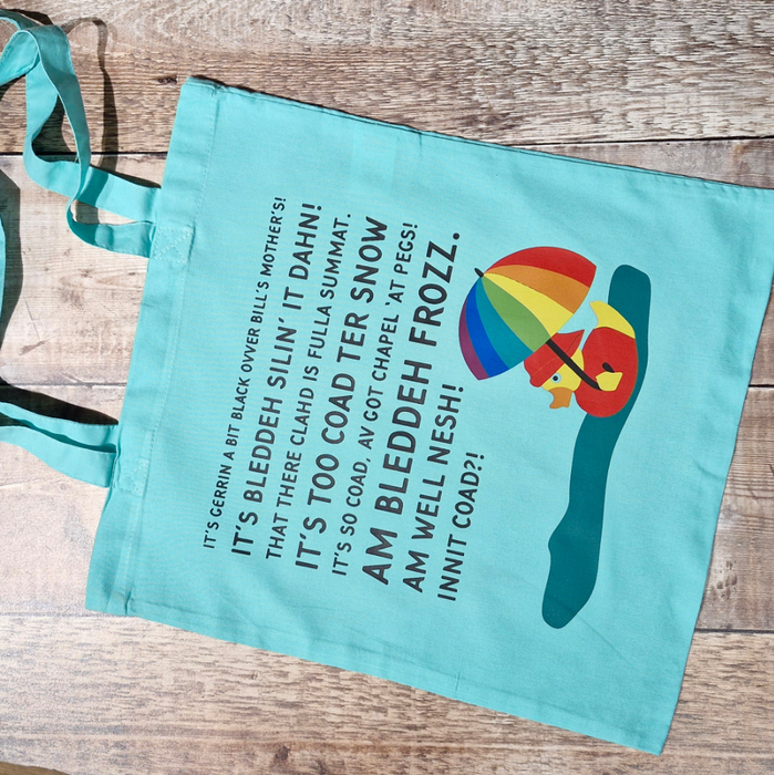 Nottingham Weather Phrases Tote Bag