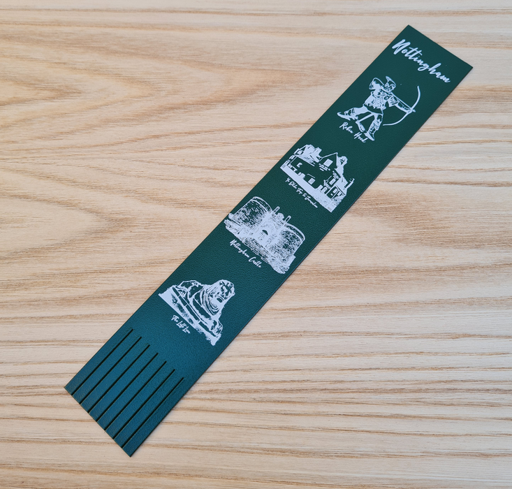 Leather Bookmarks - Nottingham city landmarks