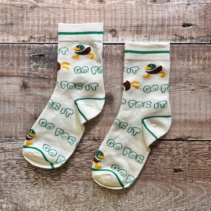 Go for it duck socks