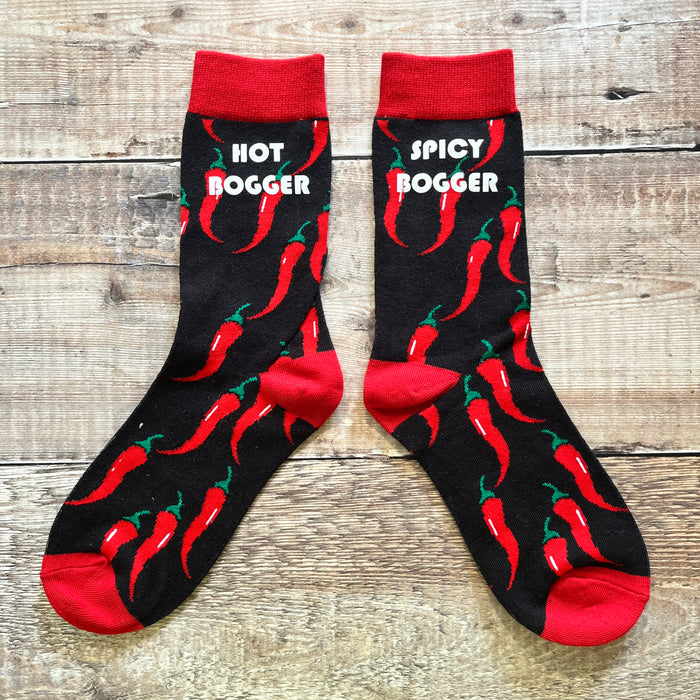 Hot and spicy bogger chilli pepper socks