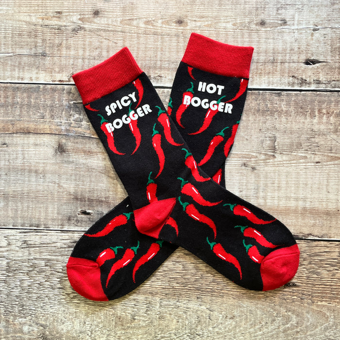 Hot and spicy bogger chilli pepper socks