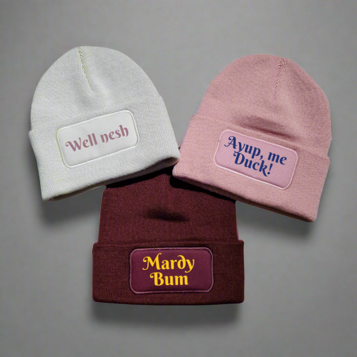 Cream Beanie - choose your design